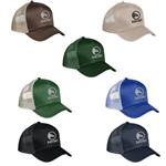 AH1033E 5 Panel Mesh Back Cap With Embroidered Custom Imprint
